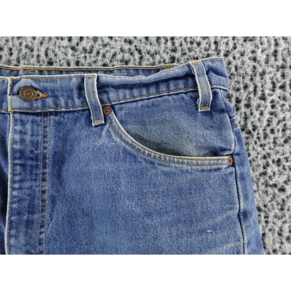 Vintage Levis 505 Shorts Mens 38 Blue Denim Cut Off Distressed USA‎ Orange Tab